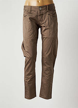 Pantalon drept bej MARITHE & FRANCOIS GIRBAUD femeie