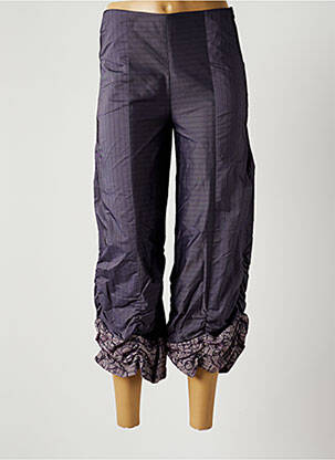 Pantalon trei sferturi violet MADAME ZAZA OF MARSEILLE femeie