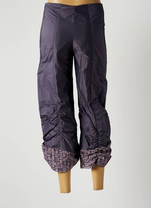 Pantalon trei sferturi violet MADAME ZAZA OF MARSEILLE femeie