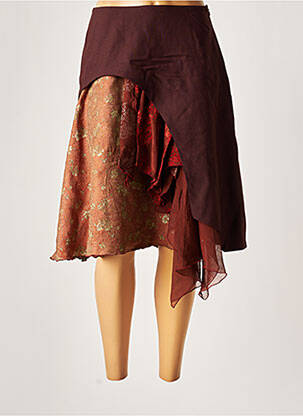 Fustă midi maro MADAME ZAZA femeie