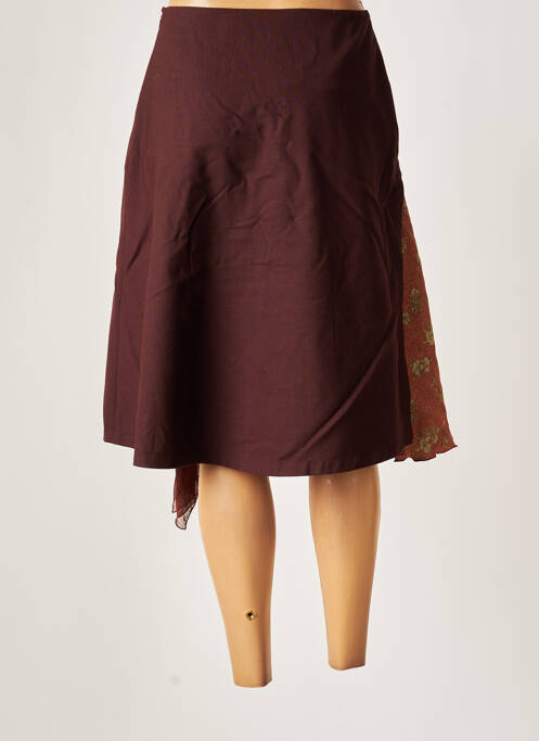 Fustă midi maro MADAME ZAZA femeie