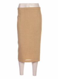 Fustă midi croială dreaptă bej COUTUREINE femme