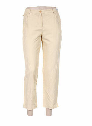 Pantalon trei sferturi bej DELMOD femeie