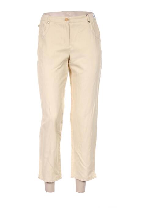 Pantalon trei sferturi bej DELMOD femeie