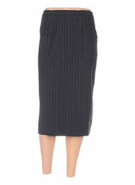 Fustă midi talie elastică negru FRANCOISE DE FRANCE femme