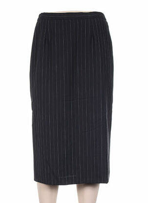 Fustă midi talie elastică negru FRANCOISE DE FRANCE femeie