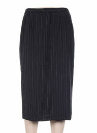 Fustă midi talie elastică negru FRANCOISE DE FRANCE femme