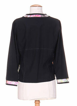 Jachete elegante închidere cu nasturi pe față negru PAUPORTÉ femeie