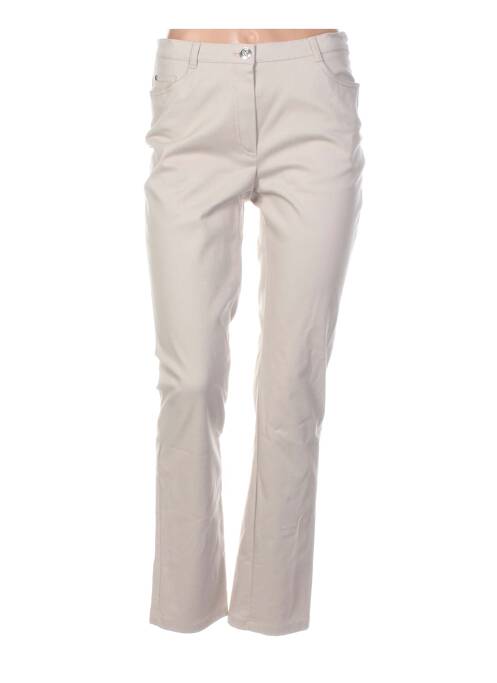 Pantalon croială dreaptă mărime normală bej WEINBERG femme