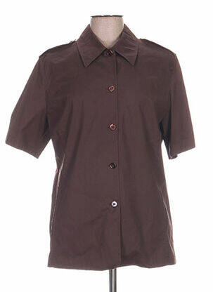 Cămașă cu mâneci scurte maro CARACTERE bărbat