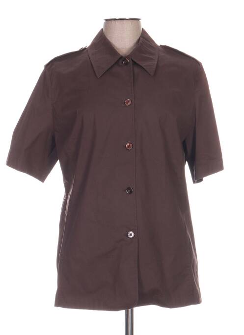 Cămașă cu mâneci scurte maro CARACTERE bărbat