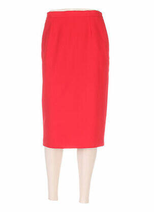 Fustă midi roșu FRANCOISE DE FRANCE femeie