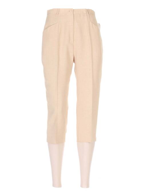 Pantalon trei sferturi bej REGINE femeie