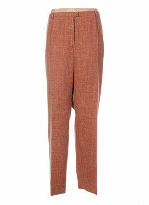 Pantalon croială dreaptă portocalie WEINBERG femeie