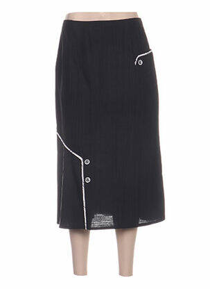 Fustă midi negru REGINE femeie