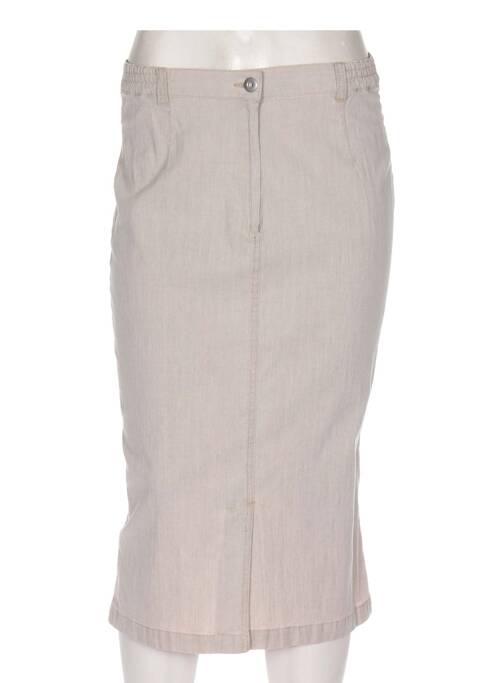 Fustă midi bej FRANCOISE DE FRANCE femeie