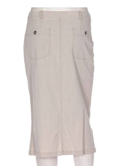 Fustă midi bej FRANCOISE DE FRANCE femeie