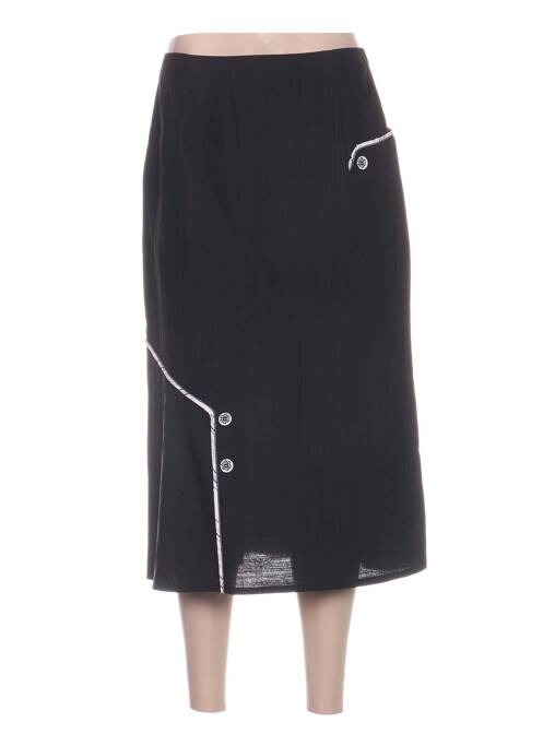 Fustă midi negru REGINE femeie