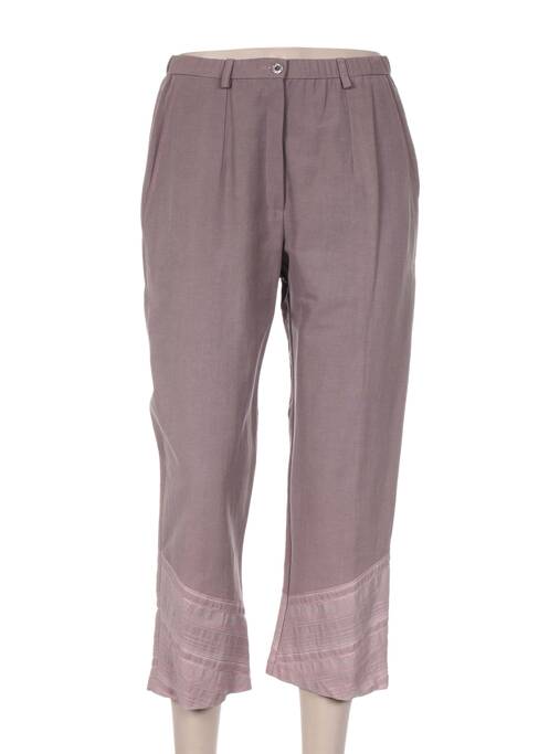 Pantalon trei sferturi roz FRANCOISE F femeie