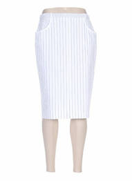 Fustă midi croială dreaptă gri PAUPORTÉ femme