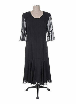 Rochie midi mâneci 3/4 mâneci 3/4 negru CHRISTIAN MICHEL femeie