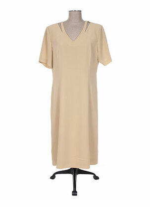 Rochie midi bej CHRISTIAN MARRY femeie