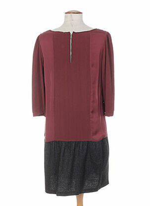Rochie midi mâneci 3/4 mâneci 3/4 maro COLEEN BOW femeie