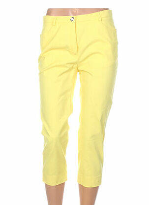 Pantalon trei sferturi galben WEINBERG femeie