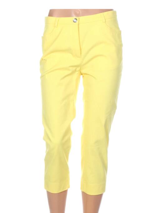 Pantalon trei sferturi galben WEINBERG femeie