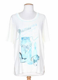 Tricou imprimeu fantezie albastru WEINBERG femme