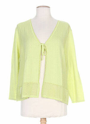 Vestă cu mâneci lungi verde PAUPORTÉ femeie