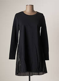 Rochie scurtă croială evazată mâneci lungi negru HBT femme