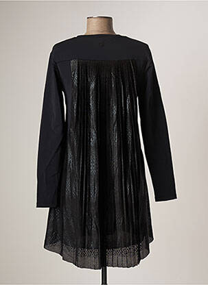 Rochie scurtă croială evazată mâneci lungi negru HBT femeie