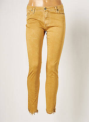 Pantalon 7/8 elasticitate talie joasă bej PLEASE femeie