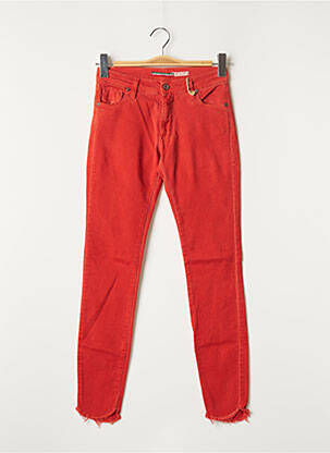 Pantalon slim portocaliu PLEASE femeie