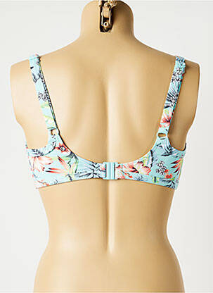 Sutien de costum de baie elasticitate sutien cupe întregi cu decolteu înalt albastru ESPRIT femeie