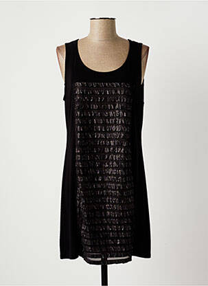 Rochie scurtă mâneci scurte mâneci scurte negru JEAN DELFIN femeie