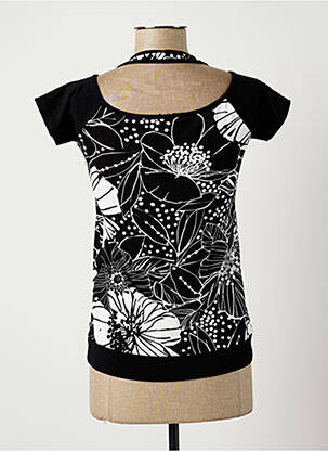 Tricou elasticitate mâneci scurte negru JEAN DELFIN femeie