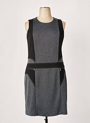 Rochie midi gri FRANCE RIVOIRE femeie