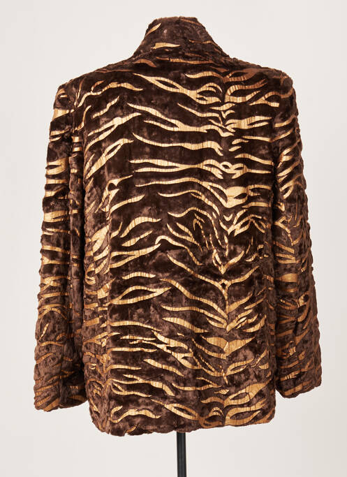 Palton scurt maro JOMHOY femeie