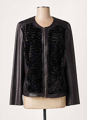 Jachete casual guler rotund negru FRANCE RIVOIRE femeie