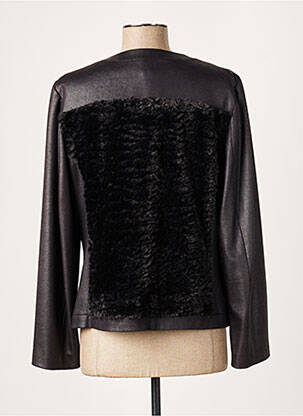 Jachete casual guler rotund negru GD femeie