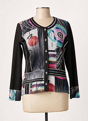 Vestă cu mâneci lungi negru FRANCE RIVOIRE femeie