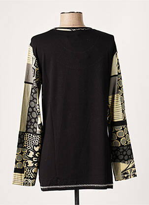 Tricou mâneci lungi mâneci lungi negru FRANCE RIVOIRE femeie