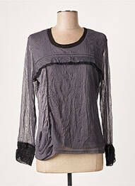 Top elasticitate mâneci lungi gri GUY DUBOUIS femme