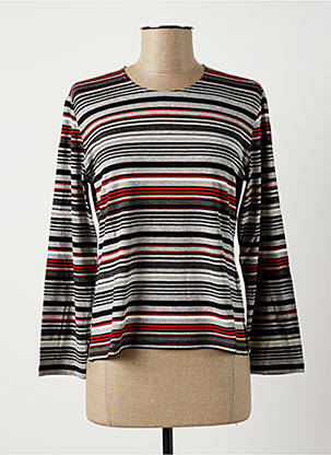 Tricou mâneci 3/4 mâneci 3/4 gri FRANCE RIVOIRE femeie