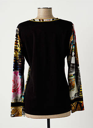 Tricou mâneci lungi mâneci lungi negru FRANCE RIVOIRE femeie