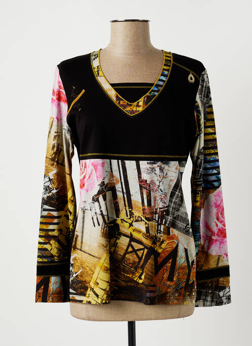 Tricou negru FRANCE RIVOIRE femeie