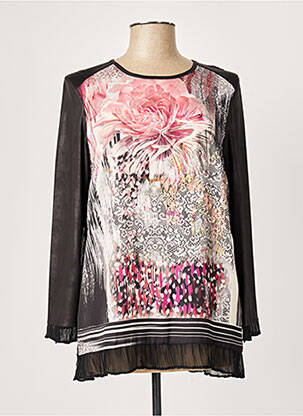 Tunică mâneci lungi manșete evazate negru GUY DUBOUIS femme