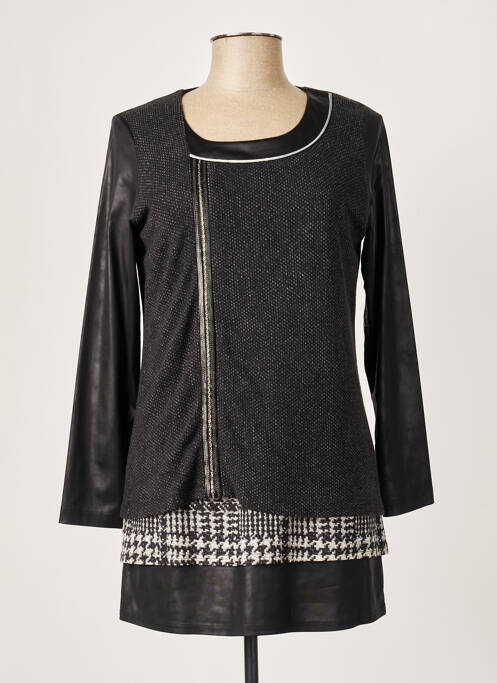 Tunică mâneci lungi negru MERI & ESCA femeie